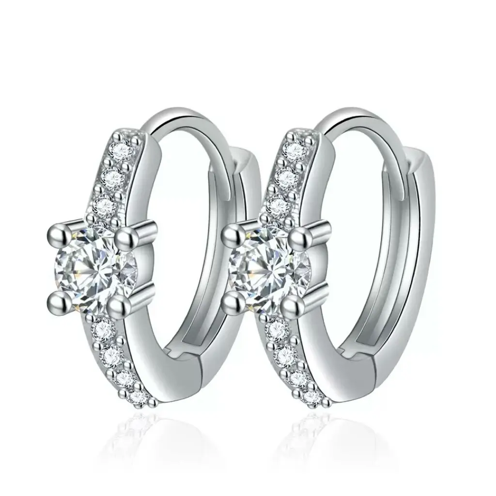 Y69 Faith Synthetic Moissanite Fashion Jewelry Earrings