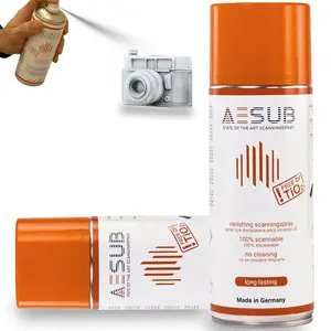 3D Scanning Spray for 3D Scanner - Ideal for Transparent Reflective Textured Surfaces, No Cleaning Needed, Longer-Lasting than Blue Spray, Improves Scan Accuracy Efficiency, 400ml(13.53 fl oz), Orange