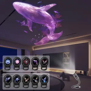 Dreamy Pattern Decorative Projection Lights, USB Powered LED Lights, Portable Multiple Patterns, Ideal Holiday Gift, Ground Wall Ceiling Use