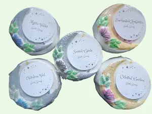 Mystical Bath Bomb Set Enchanted Five with Mystic Velvet Obsidian Veil Enchanted Ambrosia Celestial Garden & Sacred Grove 4 oz Vegan Cruelty-Free Handcrafted US