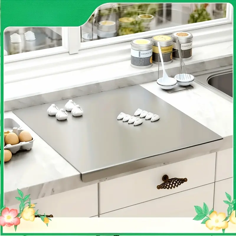 304 Stainless Steel Cutting Board Butcher Block Household Rolling Board Kitchen Supplies