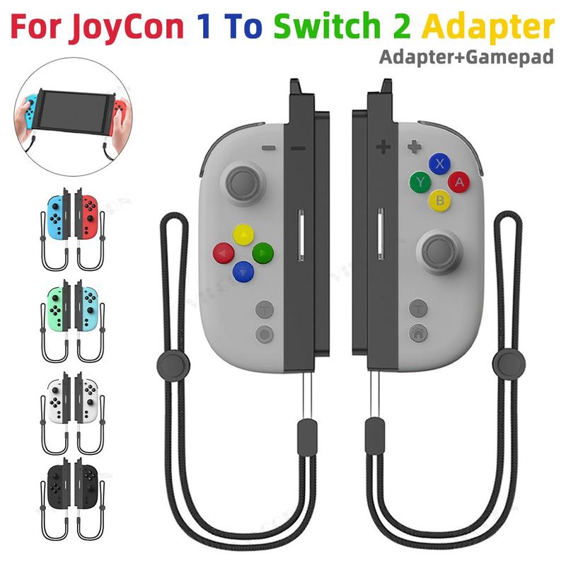 Magnetic RGB Joycons Game Controller for Switch 2 Joypad with Wrist Strap NS2 Gaming Joycon Lanyard Grip Switch Accessories