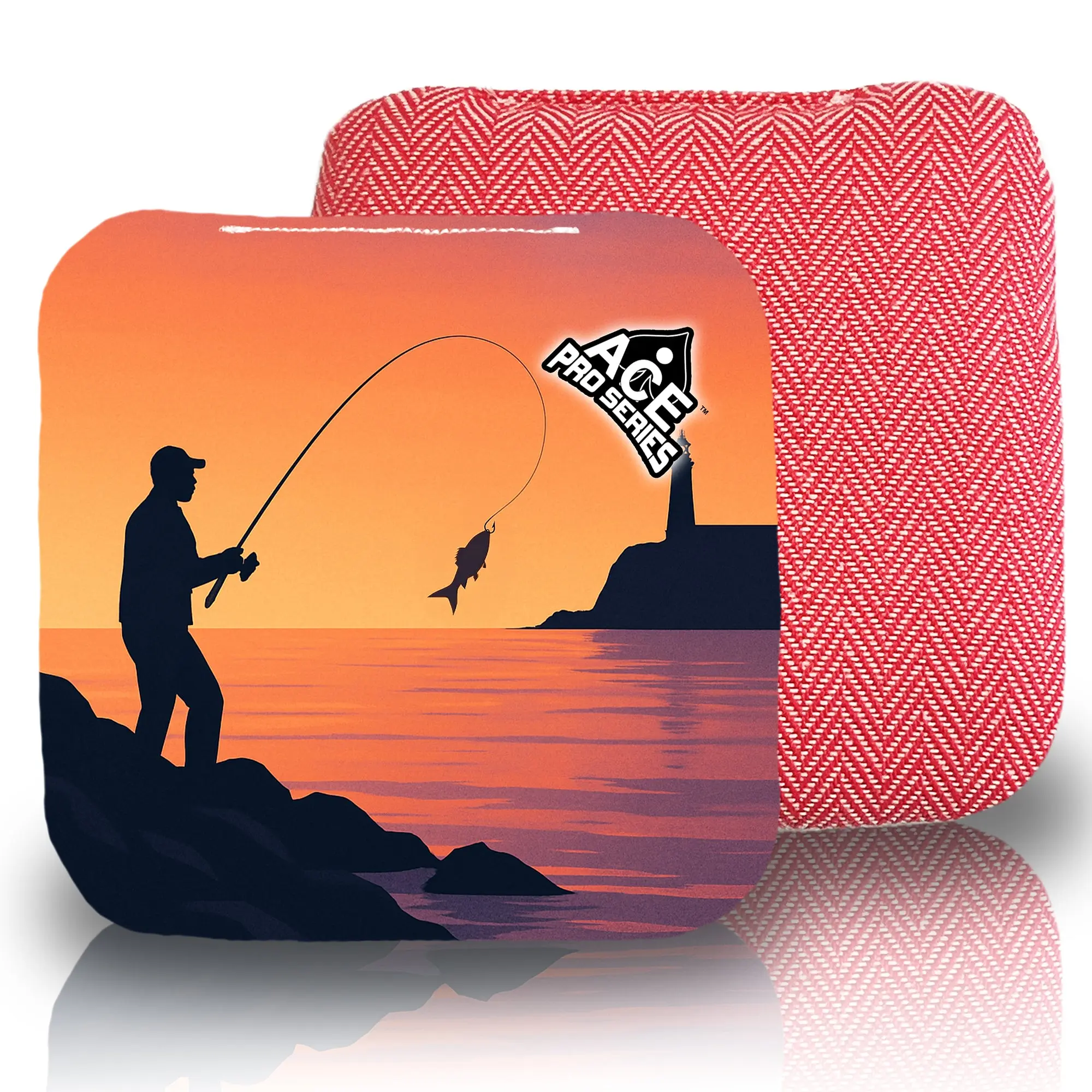 Lighthouse Catch Pink Carpet Cornhole Bags | ACE Pro Carpet, Set of 4