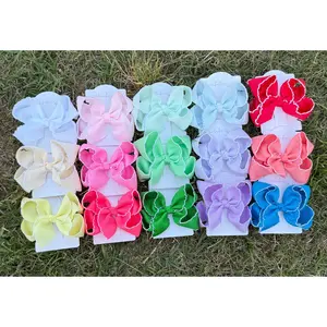 Tiny Fun Moonstitch Hair Bows (4in)