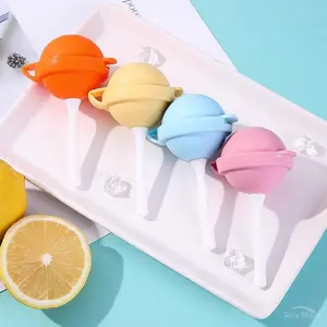 Fun Kitchen Silicone Popsicle Molds 6/10pcs Reusable Lollipop Ice Cream Maker DIY Homemade Popsicle Maker for Kids Creativity Ice Ball Mold Party Gifts