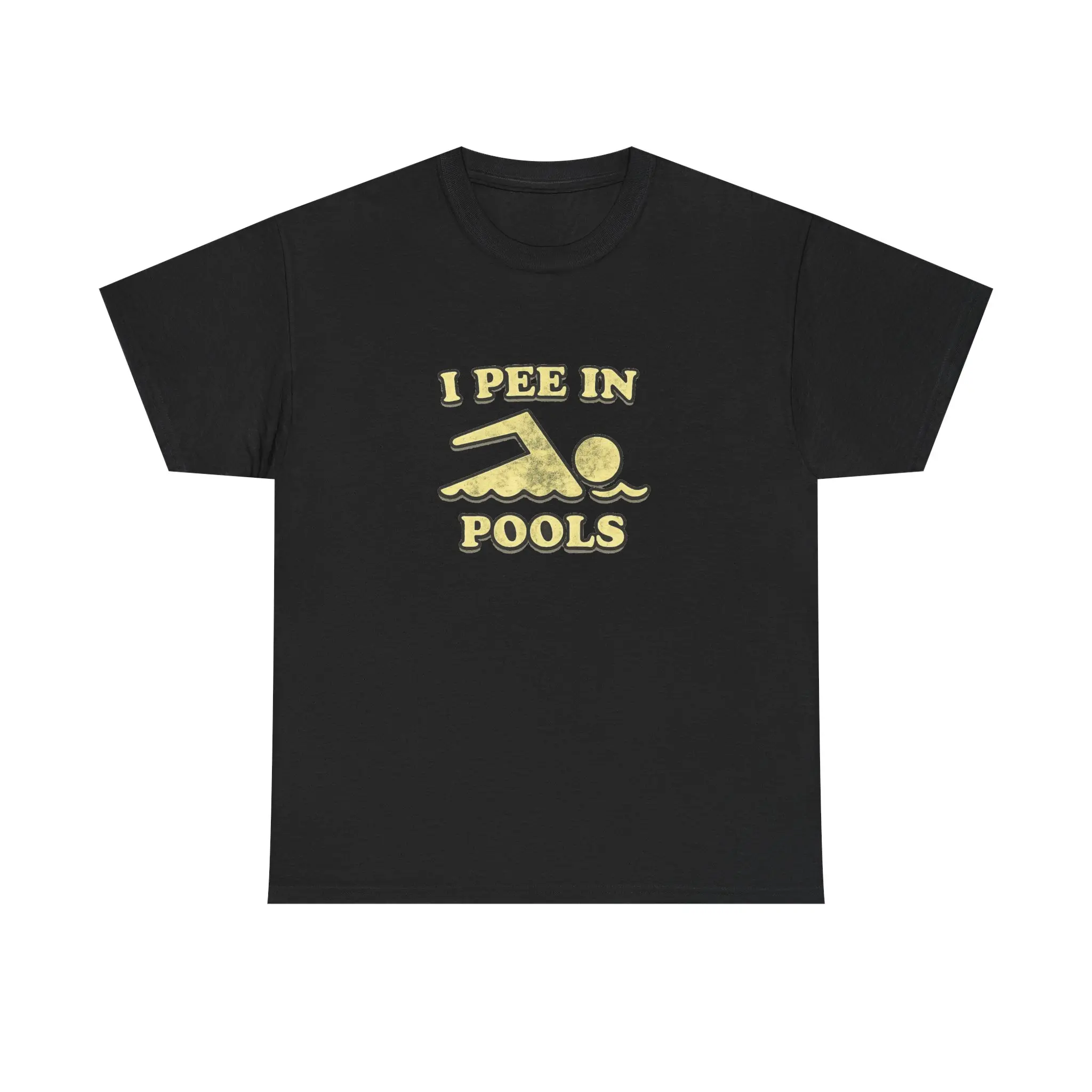 I Pee in Pools T-Shirt | Retro Swimmer Graphic Pool Humor Tee