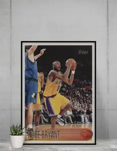 Topps 1996 Kobe Bryant Rookie 12x17 Poster L.A Lakers