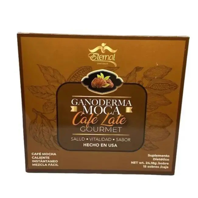 Coffee Instant Hot Ganoderma Moca Late Gourmet Easy Mix Beverage Milk Flavor Sugar