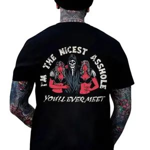 I'M THE NICEST A**HOLE Skull Print T-shirt, Hoodie & Sweater | Unisex Sizes S-5XL