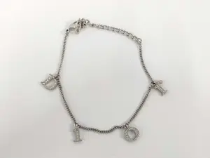 Pre-owned Christian Dior Vintage Y2K Era Bangle Swarovski Crystal Bracelet with Real Authentication