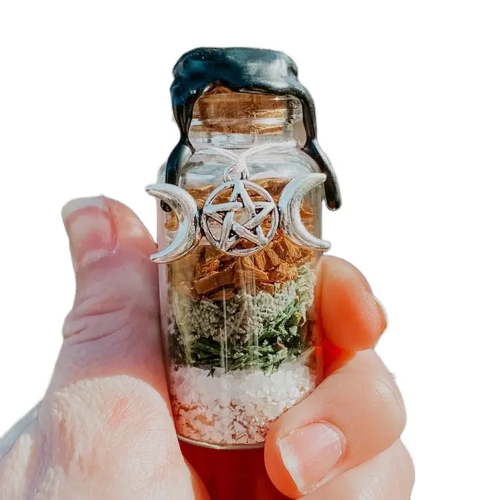 Protection Spell Jar | Green Witch Blessing Intention Jar