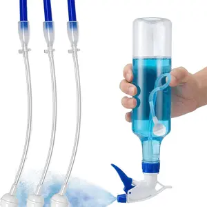 3 Piece Universal 360° Spray Bottle Adapter Set, Nozzle Extender, Rotatable Spray Nozzle, Compatible with Trigger and Pump Sprayers, Home Office Cleaning Accessories