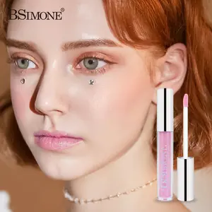 BSIMONE Pearlescent Moisturizing Lip Gloss, Shimmering Water Gloss Lip Glaze, Transparent Lip Glaze for Plump Lips