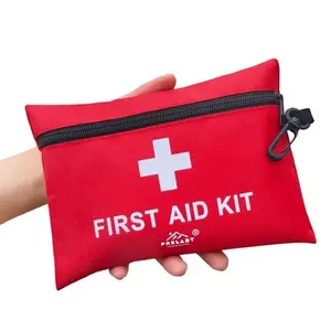 152 Piece Small First Aid Kit, Travel Size First Aid Kit, Hiking Survival Med Kit for Backpack TSA Approved Emergency Tourniquet Antiseptic Disinfectant Bandage Emergency Supplies