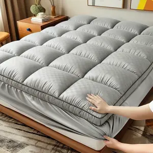 [Weekly Deals]Extra Thick Mattress Topper,Soft & Supportive Bed Pad with 8-21'' Deep Pocket,Breathable Plush Cover,Machine Washable Cooling Organic Cotton Grounding Sheets cool  bed  accessories Ships compressed, fluff before