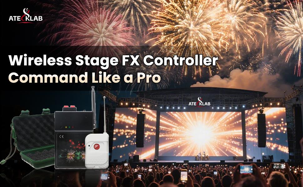 1Cues Wireless Fireworks Firing System Igniters With Remote Controller & Storage Case for Parties Weddings & Celebrations Firework Ignition