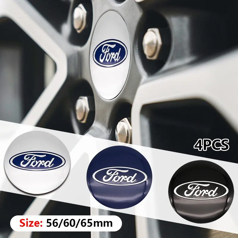 Ford Wheel HUB Center Cap Set, Decorative Accessories Compatible with Focus/mondeo/edge/f-150, Exterior Modification Parts, Car Accessories, Decal For Cars, Sticker For Cars, Car Decals, Car Decoration, Automotive Decoration, Vehicle Decoration