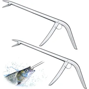 2 Pieces Stainless Steel Fish Hook Remover Fishing Extractor Freshwater and Saltwater Hooker Tool 11-1/2 inch