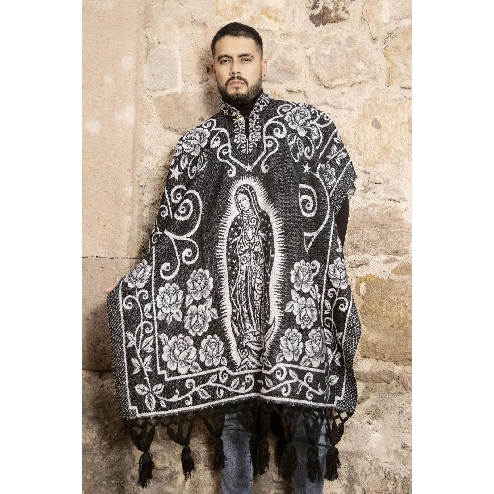 Men's Virgin Mary Poncho