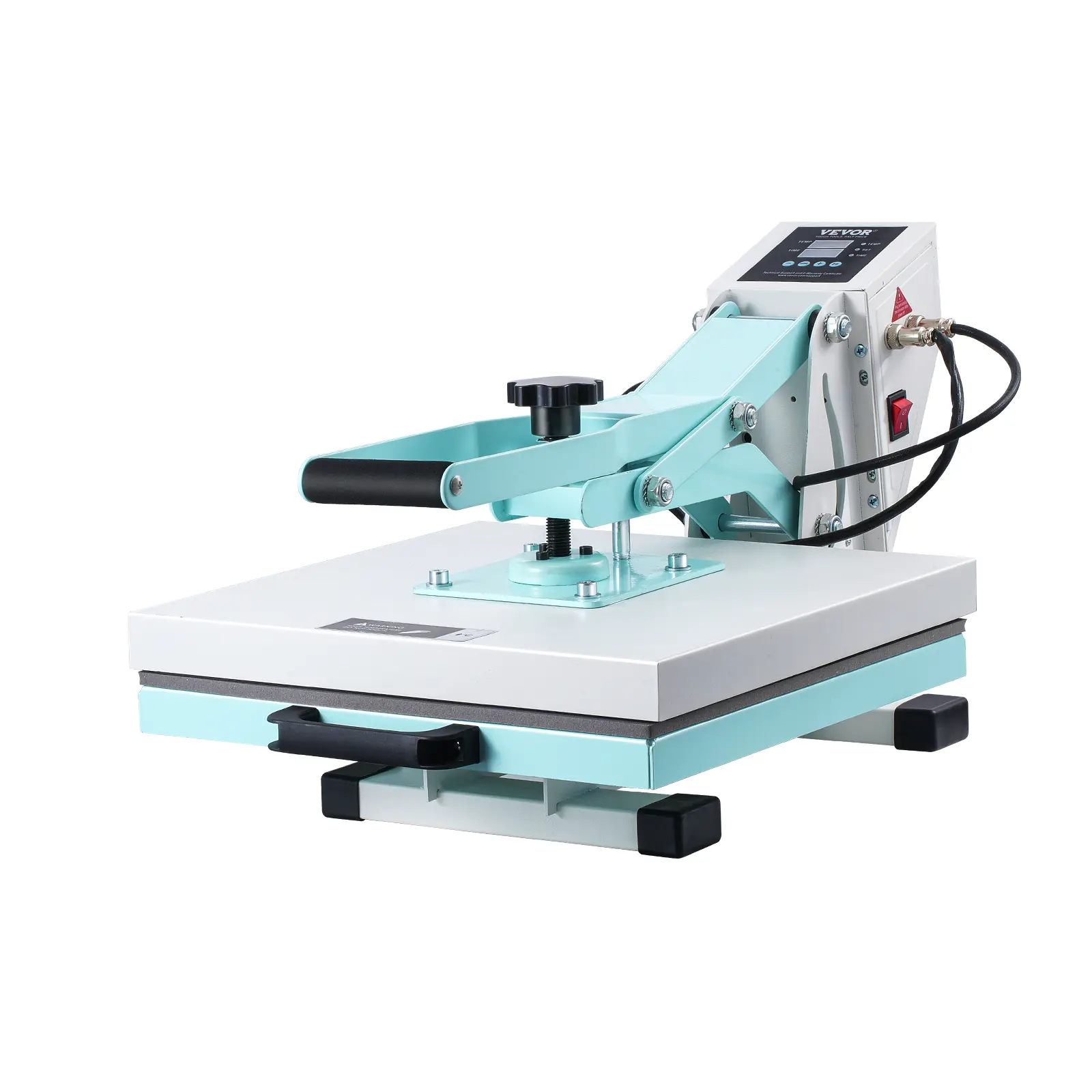 【summerfinds】VEVOR Heat Press, 15 x 15 inch Digital Heat Press Machine, Slide Out Heat Transfer Machine, Fast and Even Heating, 2-Layer Insulation Cotton, Heat Transfer Machine for T-Shirts/Pillows/Bags, Green