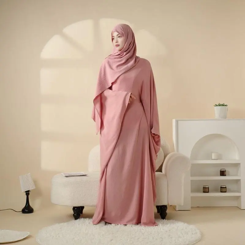 Modesty Muslim Women Modern Maxi Butterfly Sleeve Solid Abaya Clothing (MA048)- Versatile Design for Various Occasions Fit Green Chic Modesty Muslim Women Modern Maxi Butterfly Sleeve Solid Abaya Clothing (MA048)- Versatile Design for Various Occasions Fit Green Chic