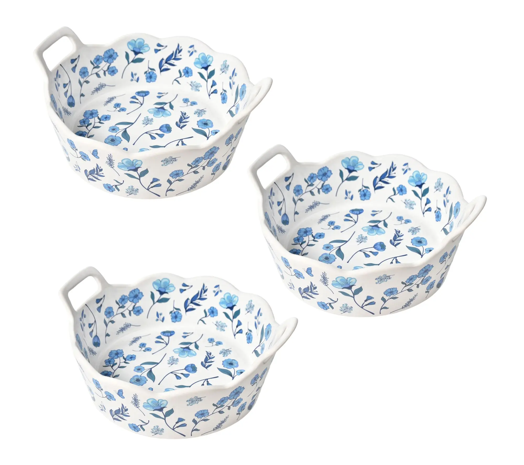 Temp-tations Set of (3) Round Nesting Mini Bakers