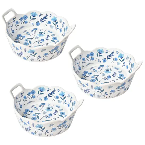 Temp-tations Set of (3) Round Nesting Mini Bakers