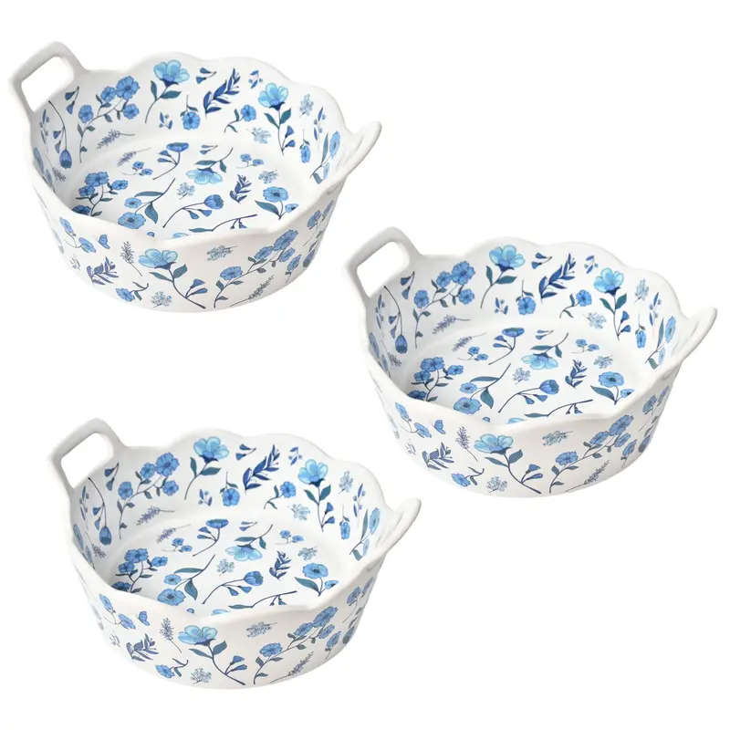 Temp-tations Set of (3) Round Nesting Mini Bakers