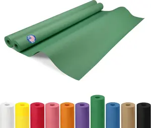 36" x 1200" (100 ft) Green Kraft Paper Roll, Pack of 2 - USA-Made Quality Craft Paper for Gift Wrapping, Kids' Arts & Crafts, School Projects - 100% Recycled, 50 lb Natural Material by IDL Packaging