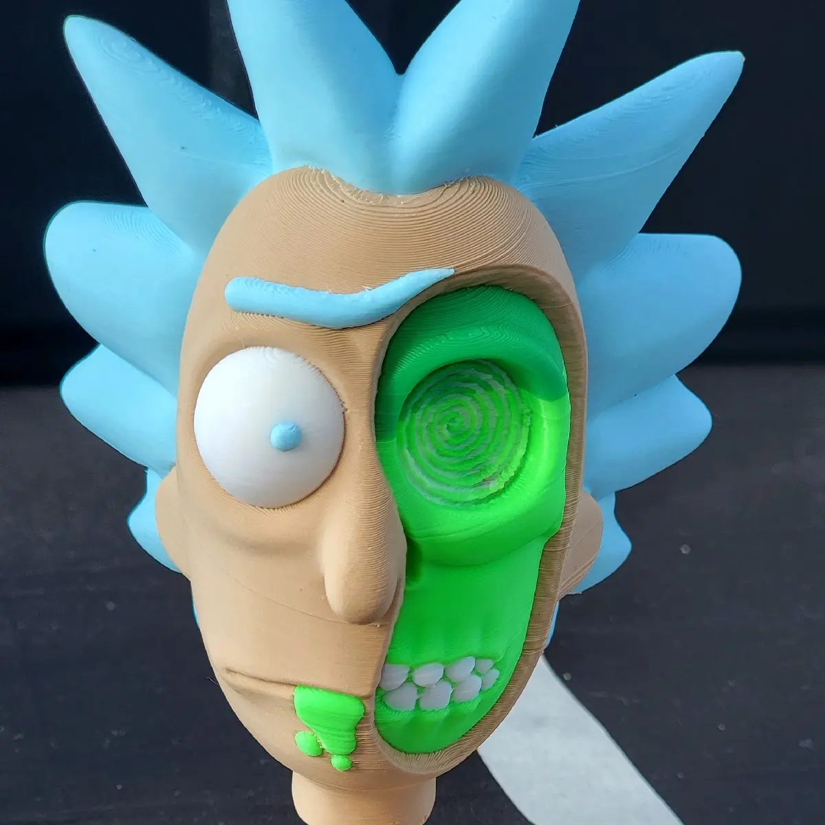 3d printed Zombie Busts