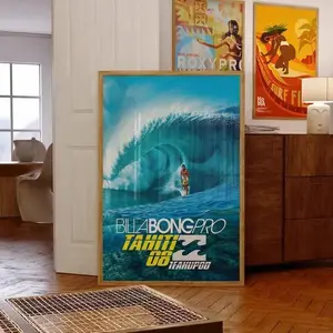 2008 Billabong Pro Tahiti Surfing Competition Print, Surfing Print, Surfing Poster, Gift for Surfer, Surfer Wall Art, Surf Prints, Surf
