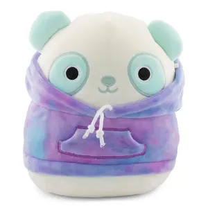 Squishmallows Hoodie Squad 8 Inch Plush | Sissy The Panda