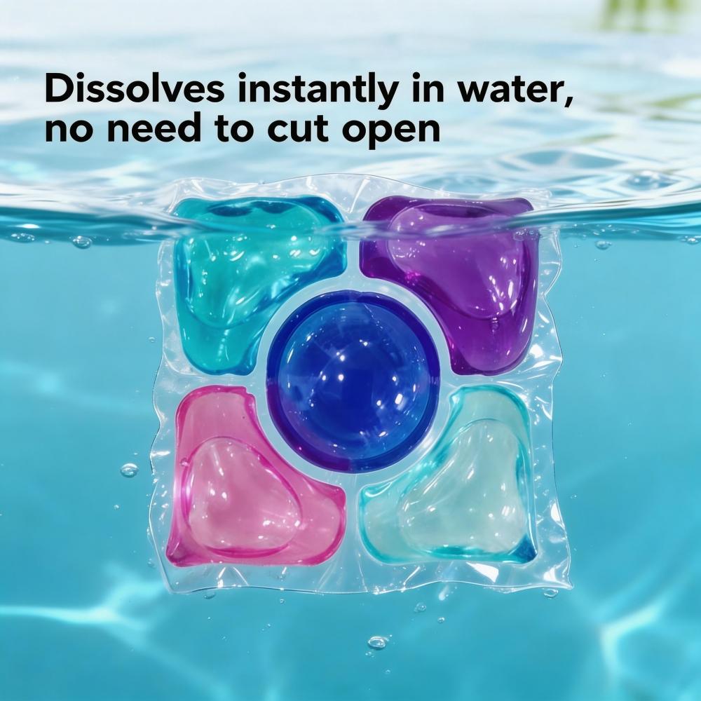 100pcs/50pcs/5D Laundry Gel Beads, 8x Cleaning Power, Concentrated Laundry Detergent, Long-lasting Fragrance Cleaner