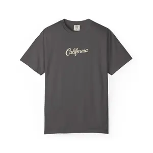 California Unisex Garment-Dyed T-Shirt, Retro California Tee, Golden State Shirt, Summer Apparel, Casual Fashion