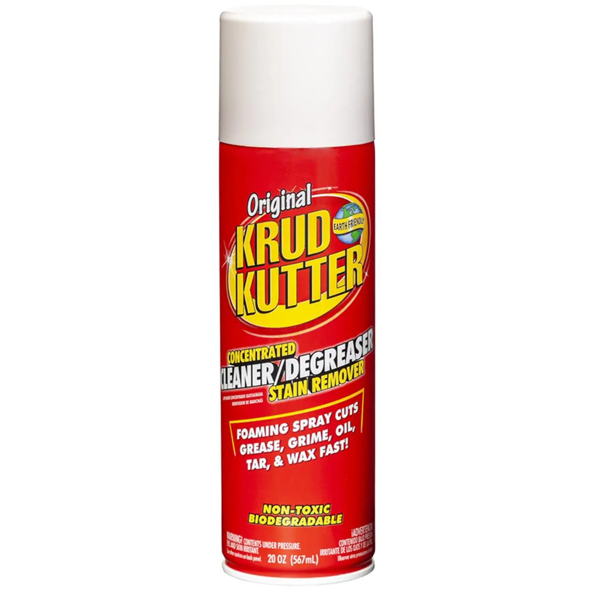 212 MAIN Krud Kutter 20oz Foam Cleaner & Degreaser - Pack of 6, Biodegradable Concentrated Formula for Mold, Stain Removal, Paint & Household Use