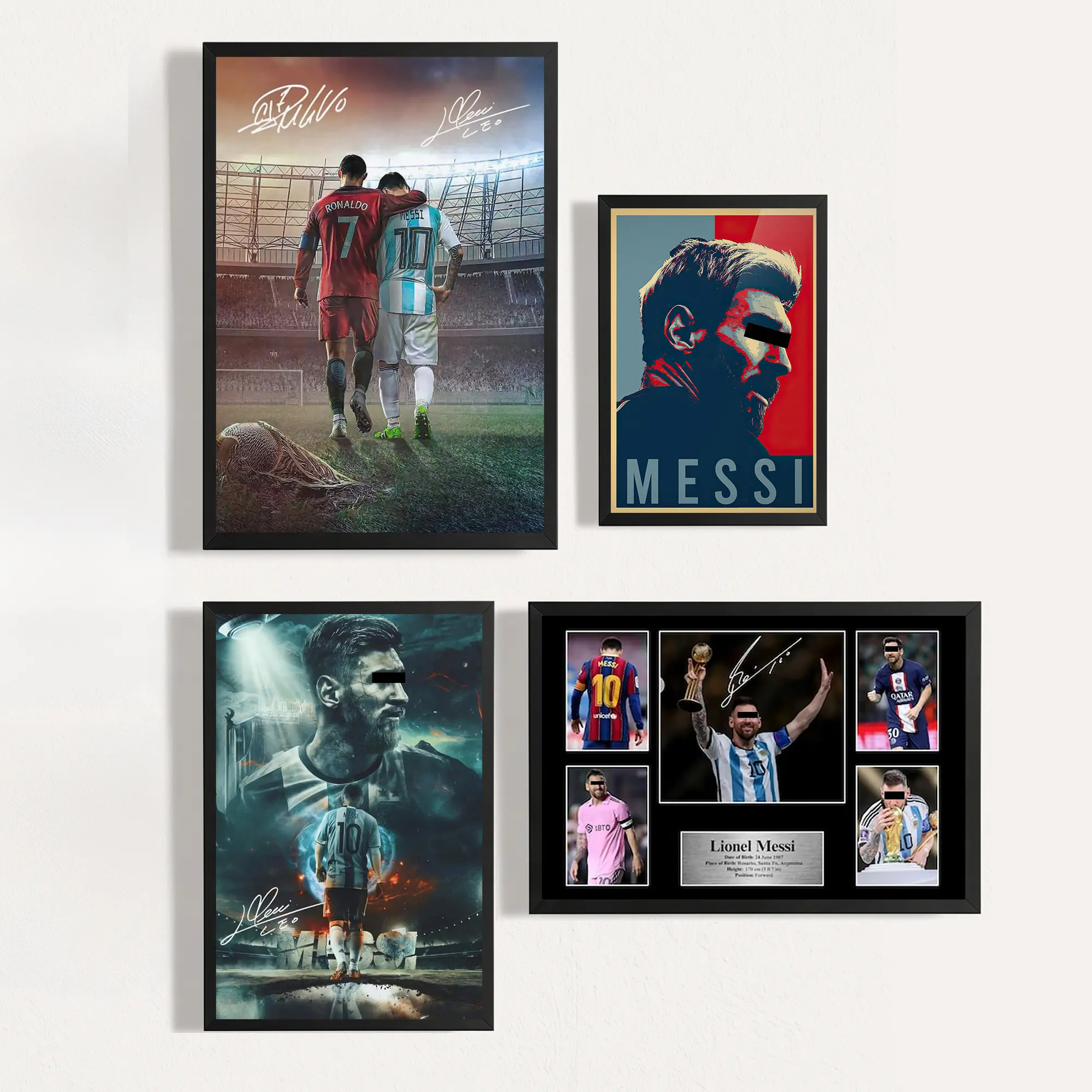 Football Star Poster Decor, Lionel Messi Poster, Perfect Gifts Of Messi Fan, Messi 10, Home Bedroom, Dorm, Office, Living Room, Boy Room Wall Decor