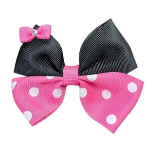 Minnie Mouse Bow - Shiny Rhinestone Accessory for Special Occasions, Perfect for Winter Outfits