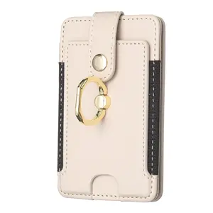 Fashionable Portable Card Holder for All Phones, Bfk03 Model with 3m Adhesive, Compact Ring Design, Ideal for Daily Use