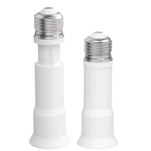 E26 Light Socket Extender 4-Level Extendable, 3.1-4.3in/8-11cm Extension E26/E27 Adapter Socket Converter, Light Bulb Extension, Lamp Bulb Adapter for Living Room, Kitchen