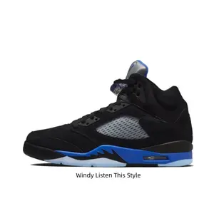 Black Suede High Top Sneakers Bright Blue Shark Teeth Ice Clear Outsole Visible Air Cushion