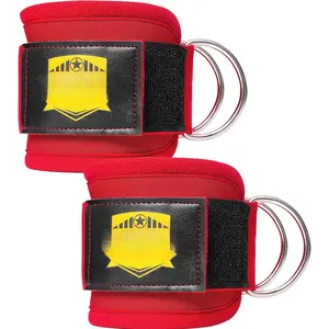 Ankle Straps for  Machines (Pair) - Adjustable Padded Ankle Cuffs for Glute &  Workouts - Kickbacks,  Extensions,  Abductors & Lower  Exercises
