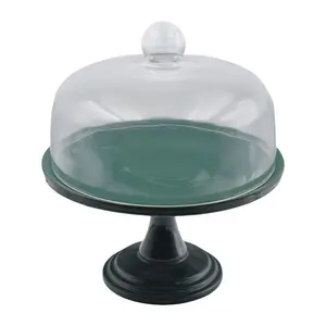 Temp-tations Woodland Cake Pedestal with Dome Glass Lid