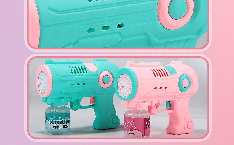 Space Bubble Gun Toy, Handheld Bubble Maker, Fun Outdoor Play Equipment for Kids, Durable Design for，Gift for boys and girls