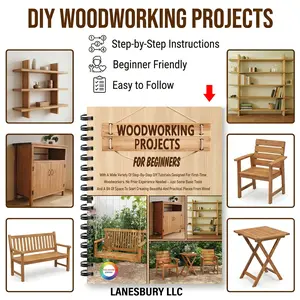 Beginner woodworking project planning, step-by-step DIY blueprints, drawings and templates with dimensioning, to create practical and beautiful wooden works
