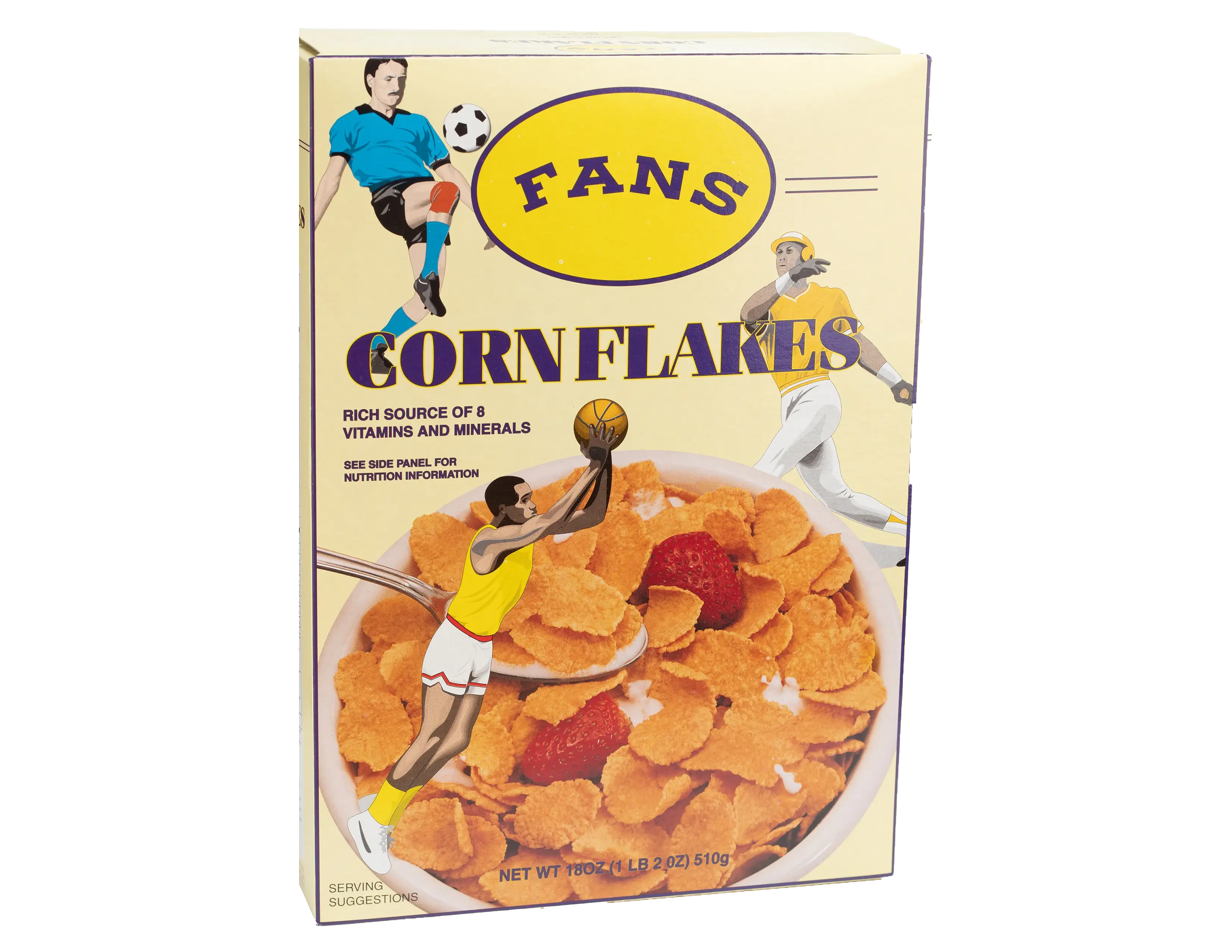 Cereal Fans Corn Flakes 18 Onzas - Rich Source of 8 Vitamins and Minerals - Healthy Breakfast Option