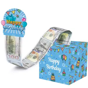 Surprise Birthday Party Theme Decoration Cash Pull Money Box, Holiday Party Atmosphere Setup Prop Gift Box, Fun and Festive Decor