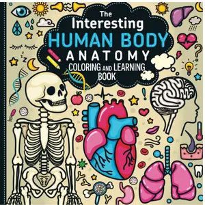 The Interesting Human Body Anatomy Coloring and Learning Book