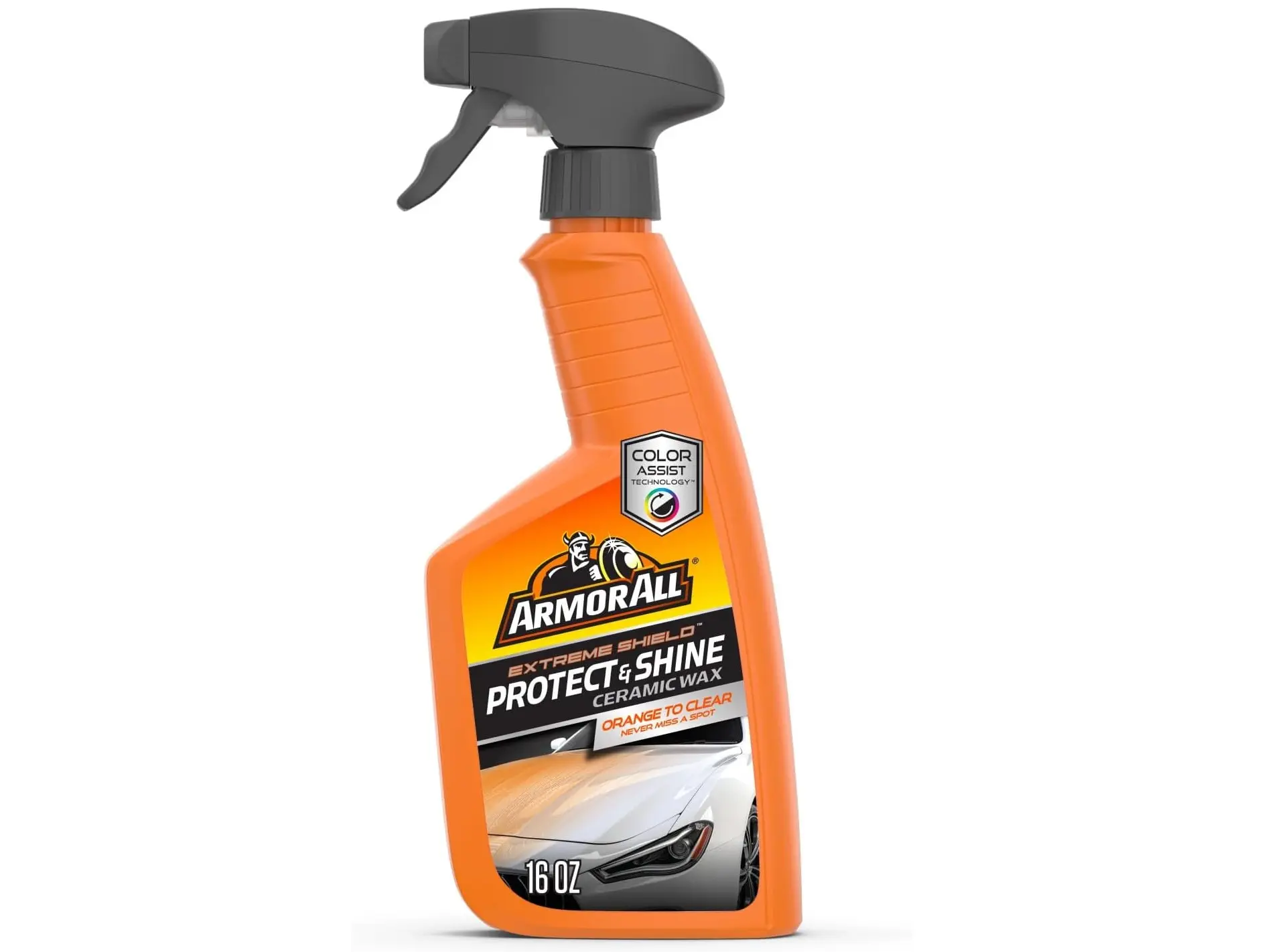Armor All Ultra Shield Protect and Shine Ceramic Wax, 16 fl oz Spray Bottle, Ceramic Spray Wax for Car Care, 16 Oz