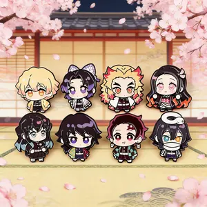 4pcs/set Cute Anime Figure Enamel Pins, Drop Set Pins, Simple Style Brooches, Cool Collar Decorations, Backpack Badges, Fashion Party Accessories