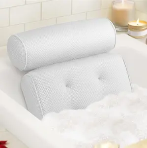 Bath pillow. Neck pillow for kids. Hot tub pillow. Pool Back Bath Gloves Bath. Great for back support. Long interrupted bath, no back pain afterwards Bath Gloves Bath Sponge Accessories Cloth Cushion Water Proof Wipe
